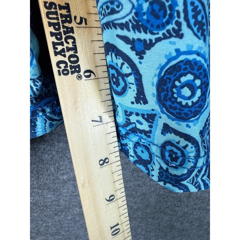 Kanu Surf Blue Paisley Mandala Board Shorts Swim Trunks Mens 2X Cargo Pocket 8" - Picture 6 of 10